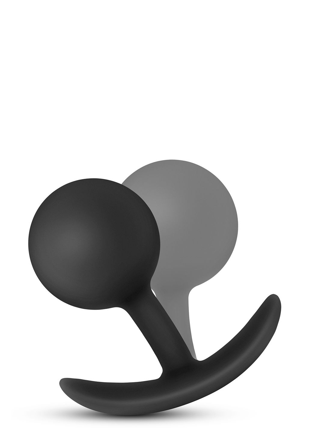 Анальный плаг с внутренним шариком Adventures Platinum Silicone Vibra Blush (331169193)