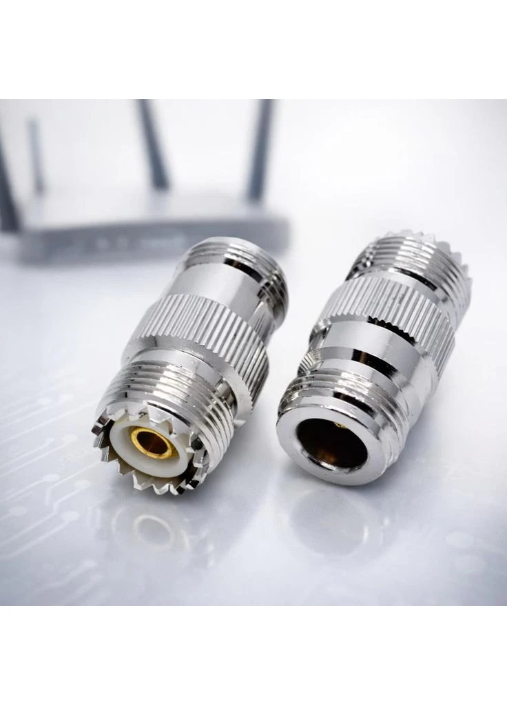 Переходник (коннектор) антенный UHF female (SO-239) – N female (N-type female ) для радиосвязи и антенн No Brand (378287365)