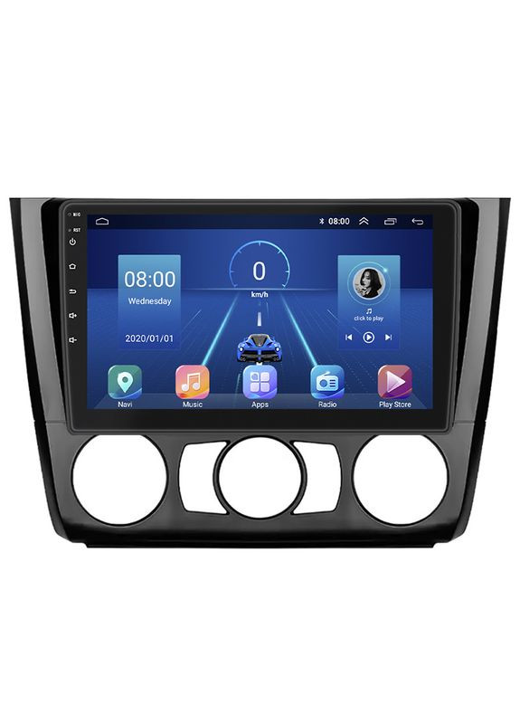 Магнітола для BMW 1 серії I (E81/E82/E87/E88) Рестайлінг Manual AC 2007-2011г 9" 2/32Gb 4G Wi-Fi GPS 4 шт. Lesko (336194546)