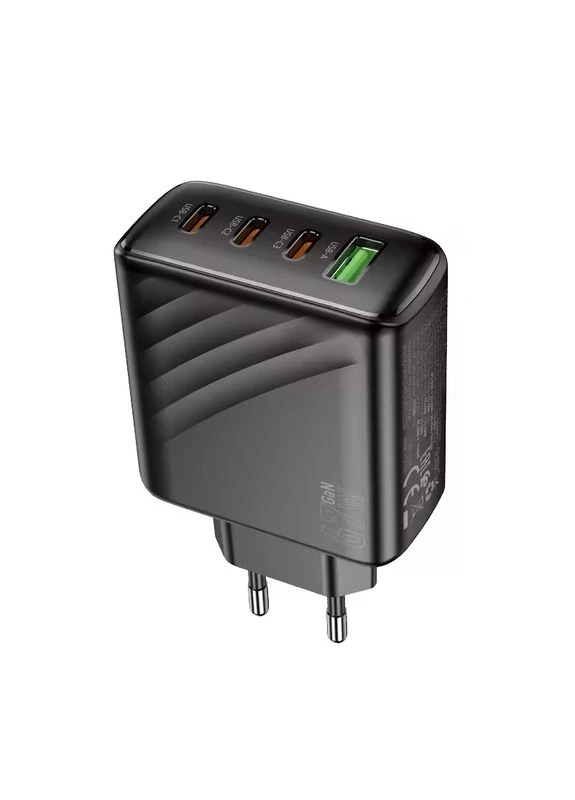 СЗУ 110-240V CS27A 1xUSB-A, 3xUSB-C, 3A, PD67W+QC3.0, Black, Box Hoco (397861740)