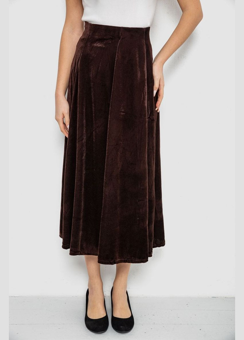 Спідниця оксамитова годе, колір бордовий, 167R375 Ager (333143105)