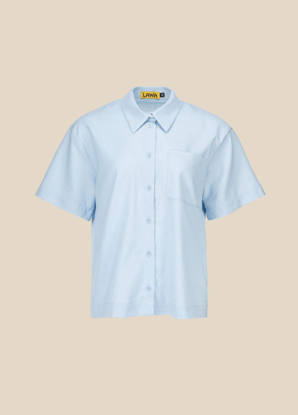 Голубой повседневный рубашка LAWA