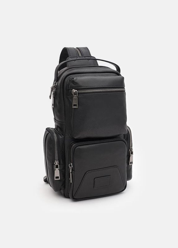 Мужской кожаный рюкзак K18052bl-black Ricco Grande (323593495)