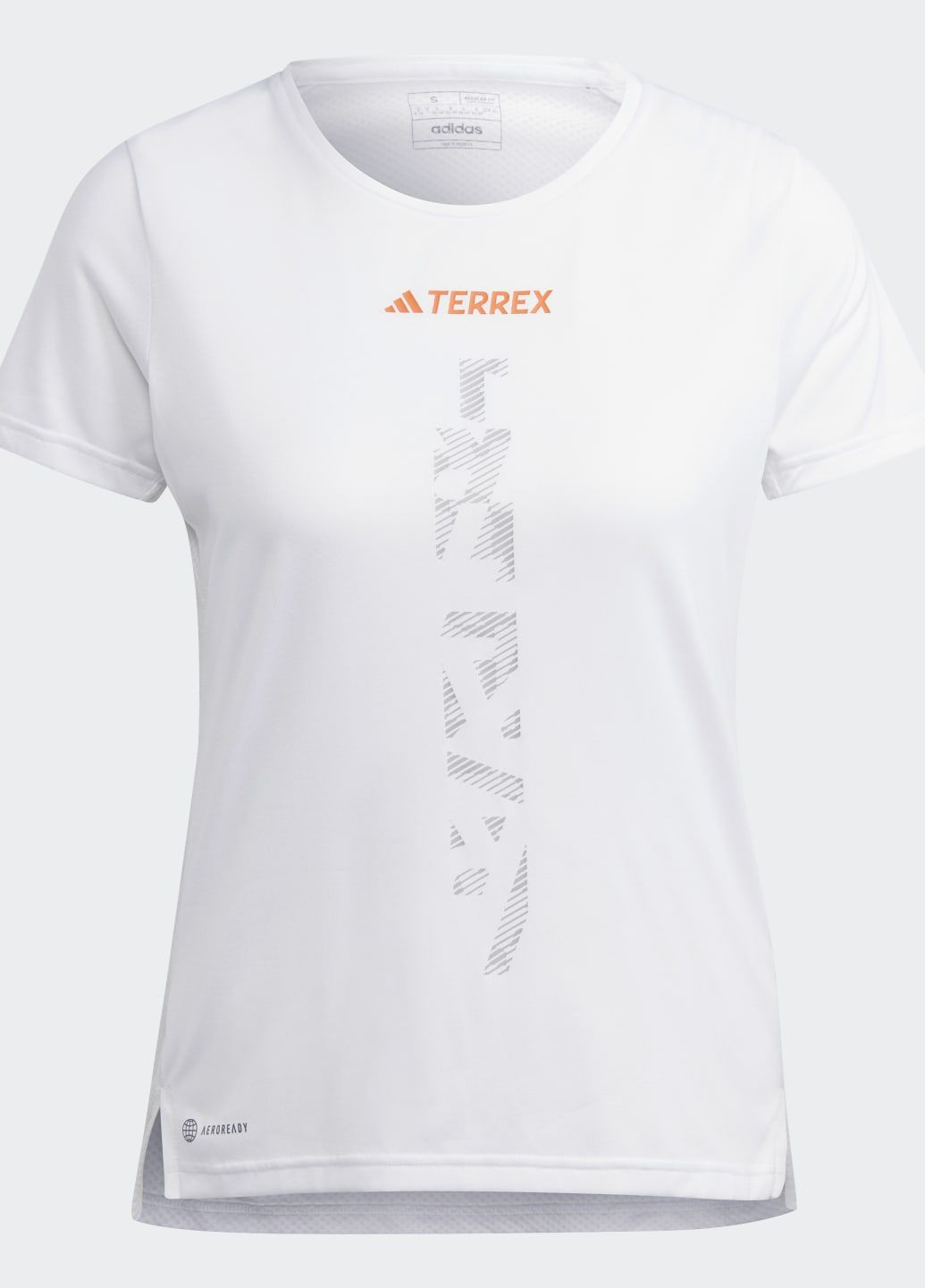Біла всесезон футболка для бігу terrex agravic trail adidas