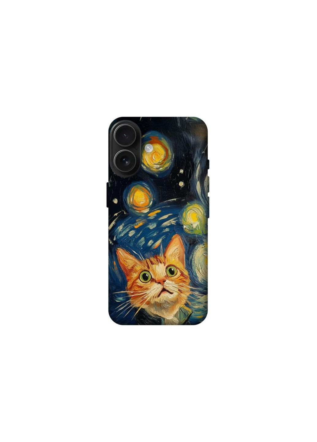 Чехол на Apple iPhone 17 (6.3") paint cat Frontalka (361320748)
