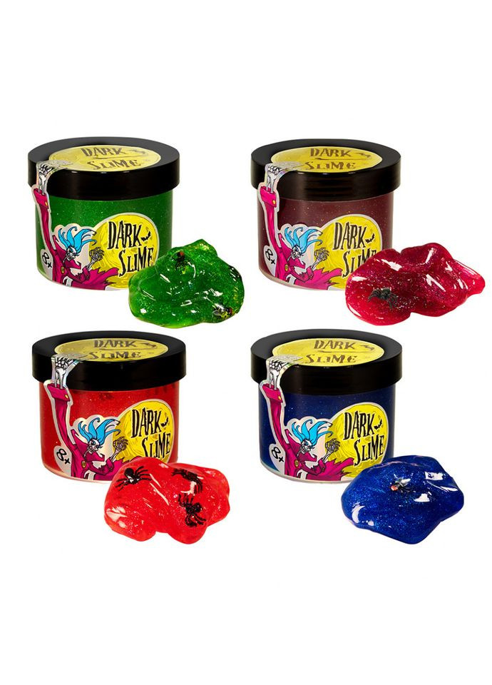 Слайм "Dark slime - з декором" 71829 (укр.) - 0,100 кг Strateg (329178799)