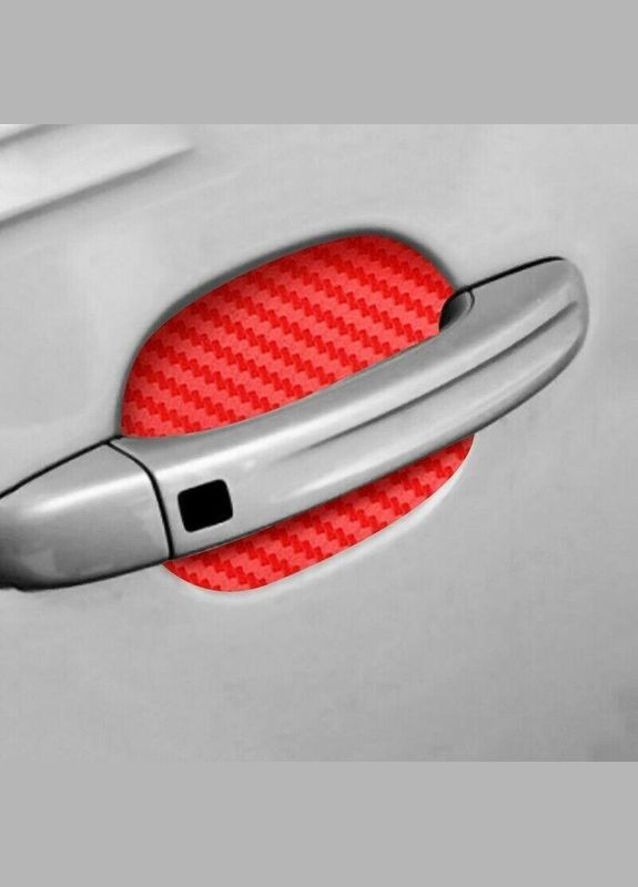 Набір захисних наклейок SILL під ручки автомобіля Red No Brand (342098995)