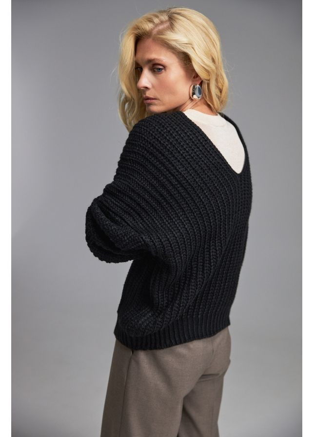 Черный джемпер 1619 черный Triko Bakh