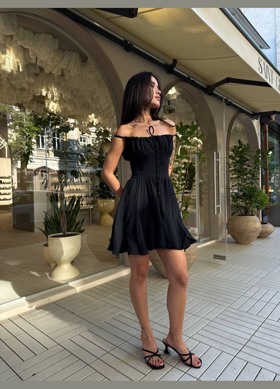 Чорна повсякденний сукня жіноча Україна однотонна