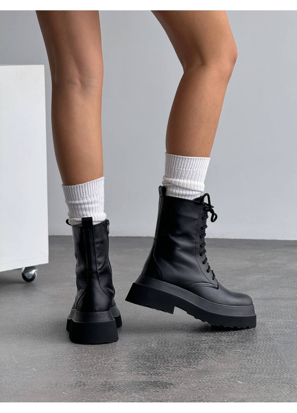 Зимові шкіряні берці Helen (365778631)