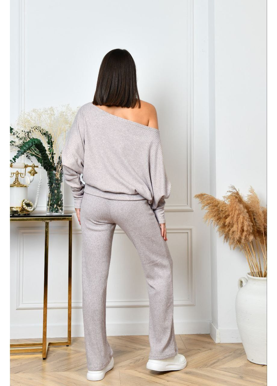 Ангоровий прогулянковий костюм бежевого кольору 35677 Fashion (366450044)