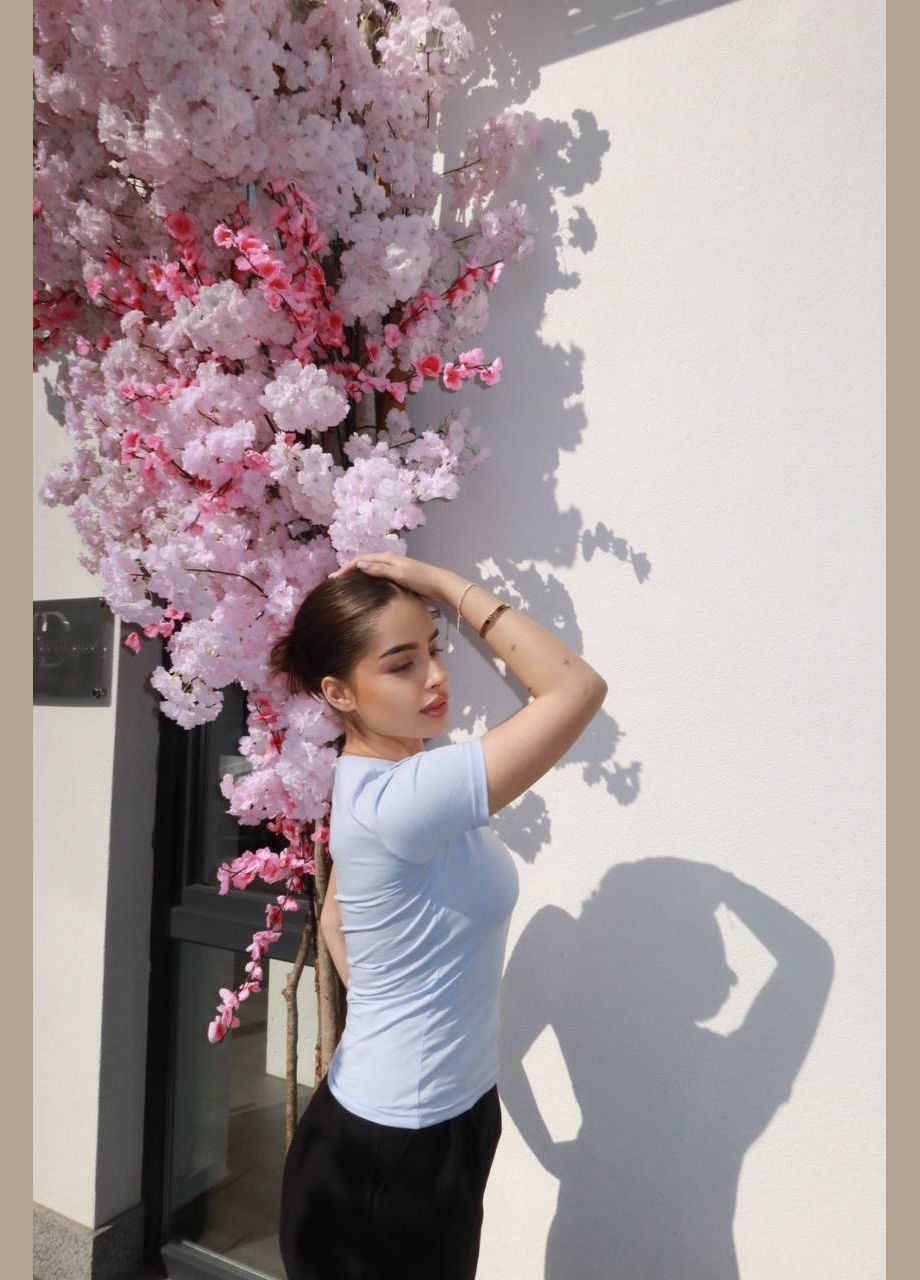 Футболка приталенная в стиле скимс. Luna - (339974227)