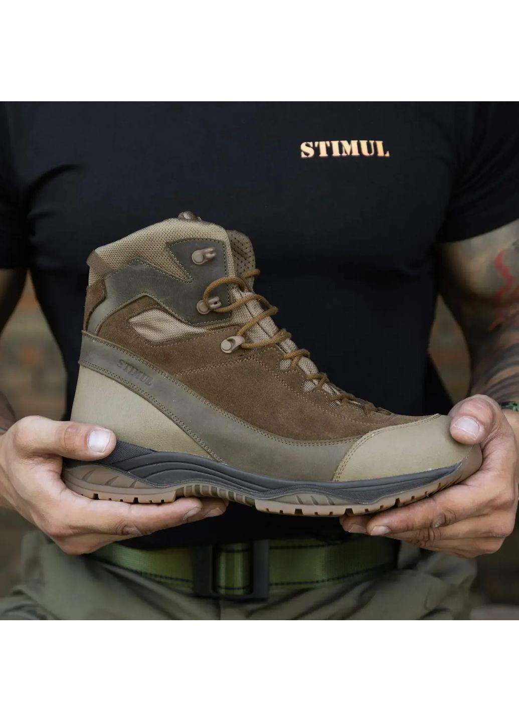 Военные Мужские Зимние Берцы из Кожи. 40-46р Койот. Гидрофобная кожа! STZM-1042 46 No Brand (349513047)