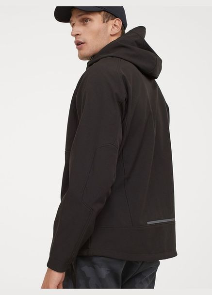 Черная демисезонная куртка H&M