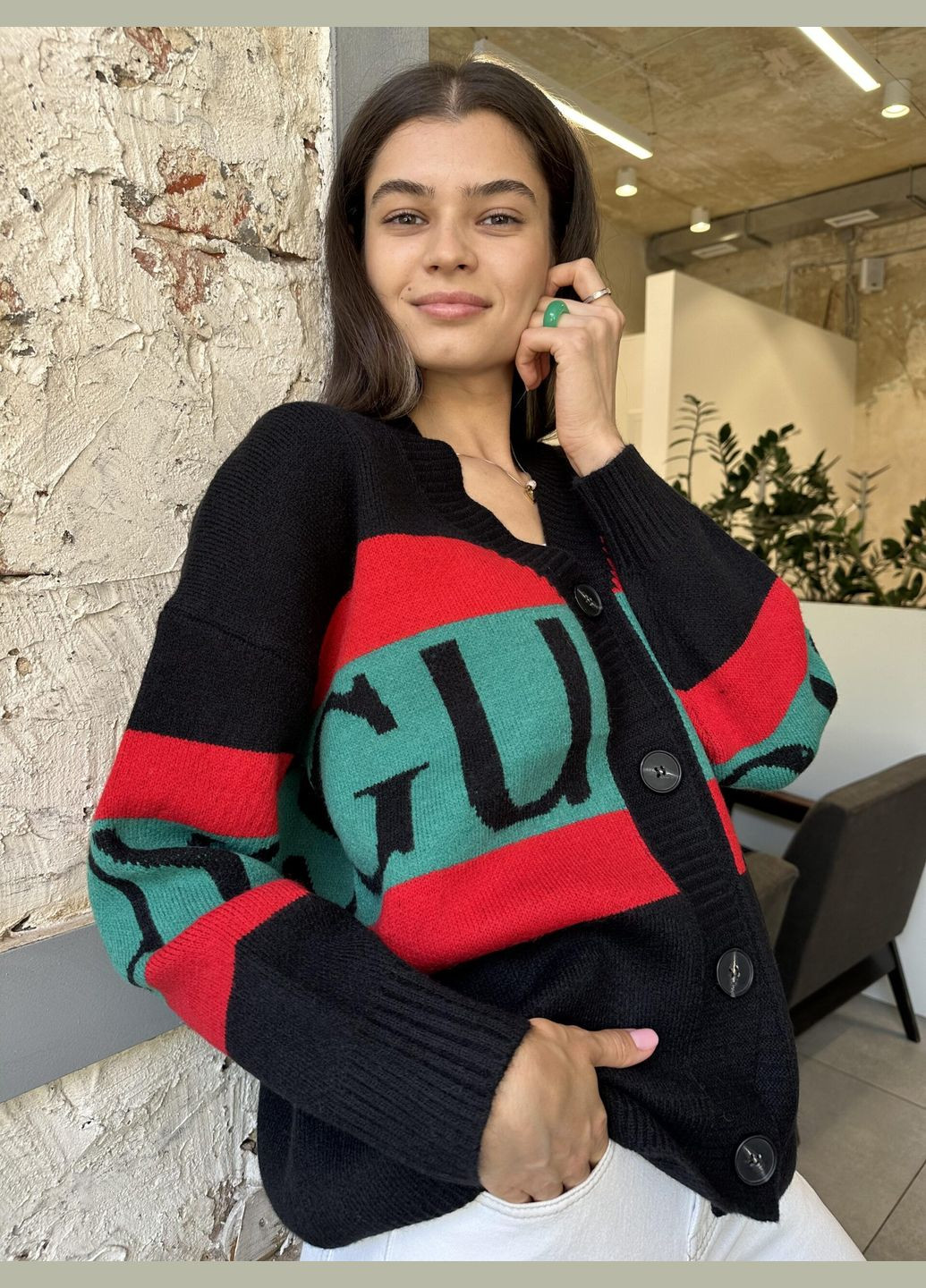 Жіночий в'язаний кардиган на гудзиках (-kardigan-238) MarSe (334894232)