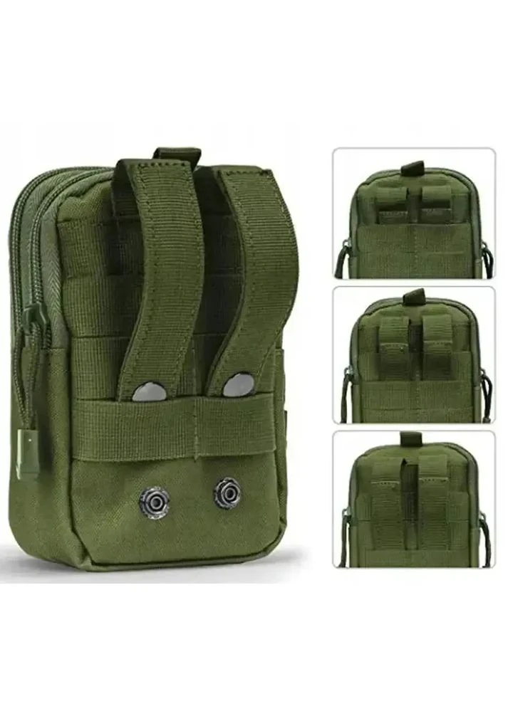 Тактична сумка на пояс (18х13х3см) A50, з MOLLE, Олива / Чоловічий чоловічий підсумок на пояс / Органайзер L&L (350199435)