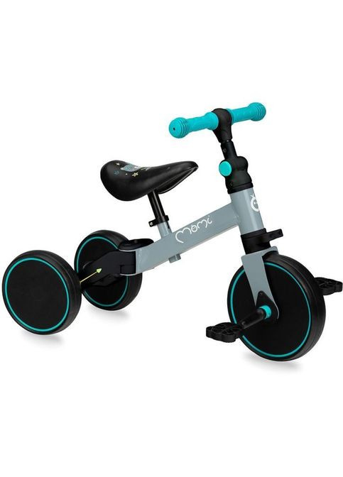 Велобіг MoMi Loris 3 в 1 велосипед Grey-Turquoise (268143410)
