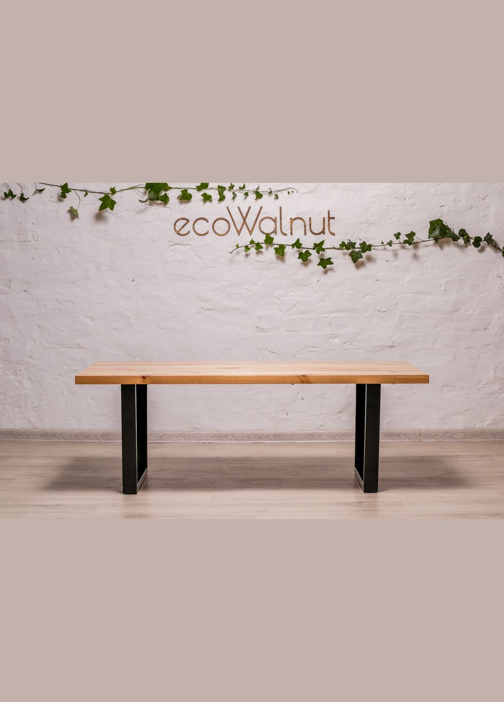 Кавовий стіл із прямокутними краями M (сосна) Сосновий столик для інтер'єру EcoWalnut (294342573)