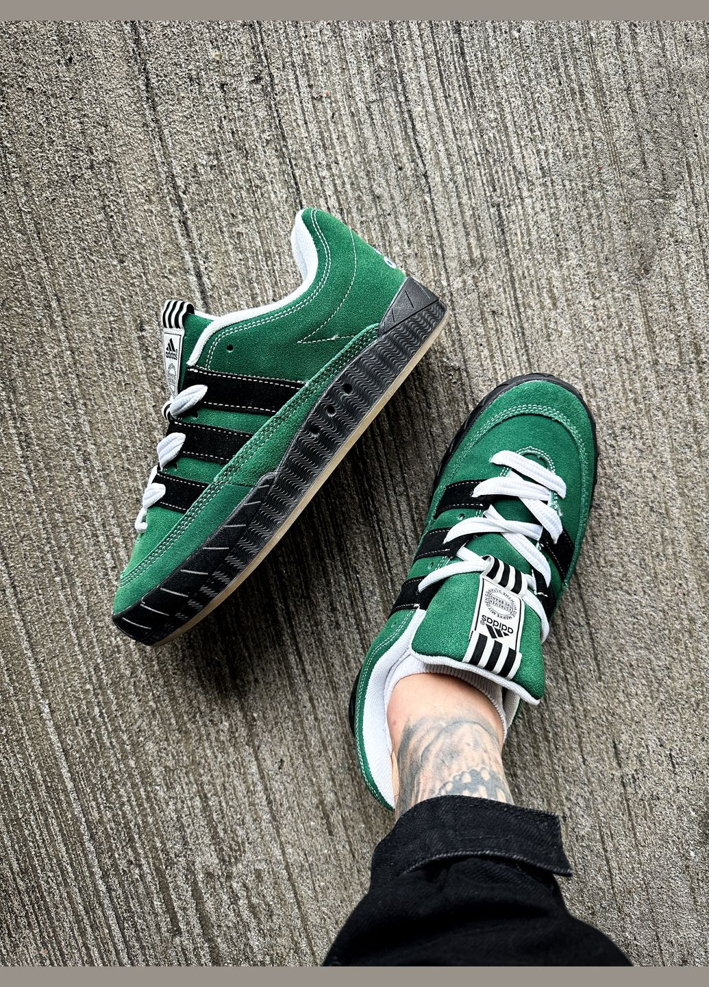 Зелені всесезон кросівки чоловічі adidas adimatic ynuk green | адідас адіматік зелені No Brand