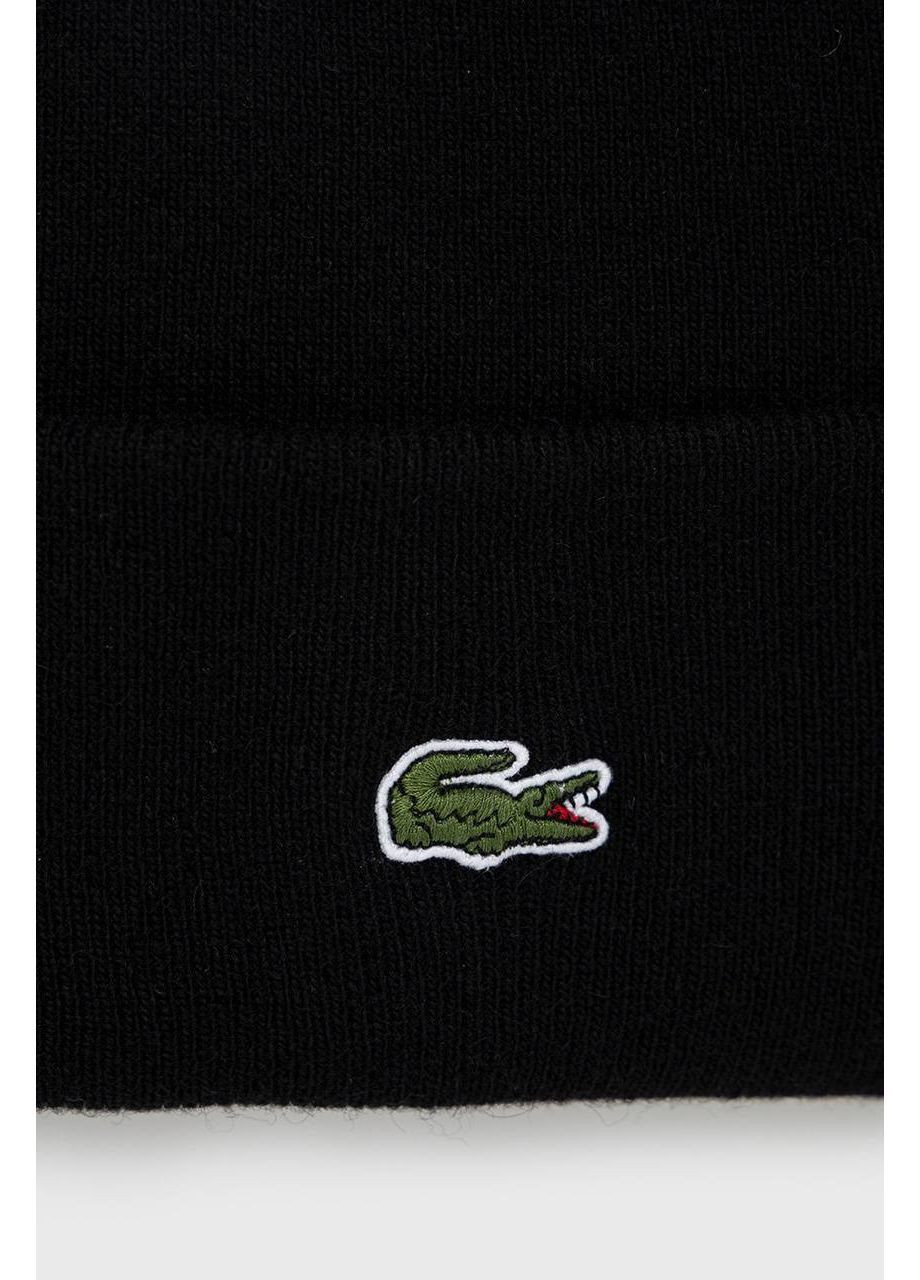 Шапка мужская черного цвета Lacoste No Brand (362558699)