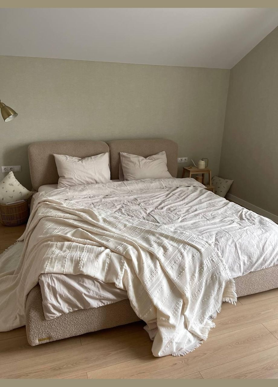 Постільна білизна бавовна Євро 200х220 наволочка 70х70 2шт Світло-рожевий (П4К-al-sikel-var-002-01) No Brand (348094899)