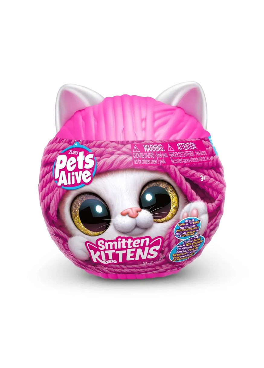 Интерактивная Британская кошка Сисси Мягкая игрушка Игривые котята Оригинал Pets Alive Smitten Kittens Sissy Zuru (365251762)