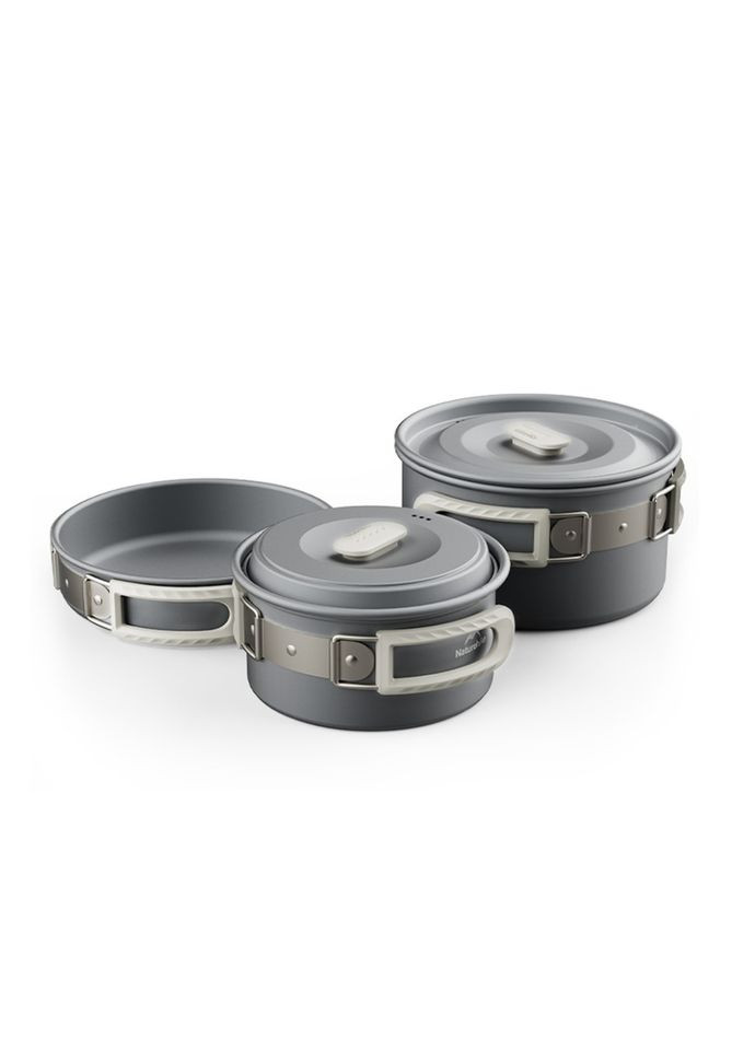 Набор посуды (2 кастрюли, сковорода) CNK2450CF010, алюминий Naturehike (353503736)