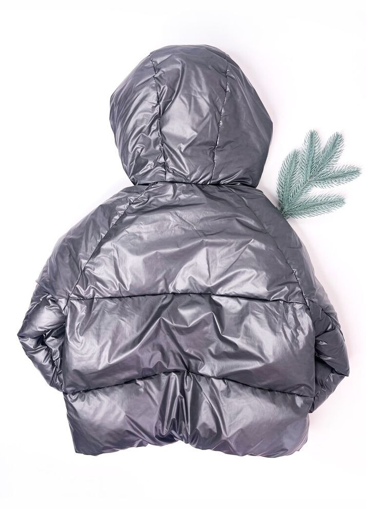 Графитовая зимняя куртка 92 см графитовый артикул л701. Zara