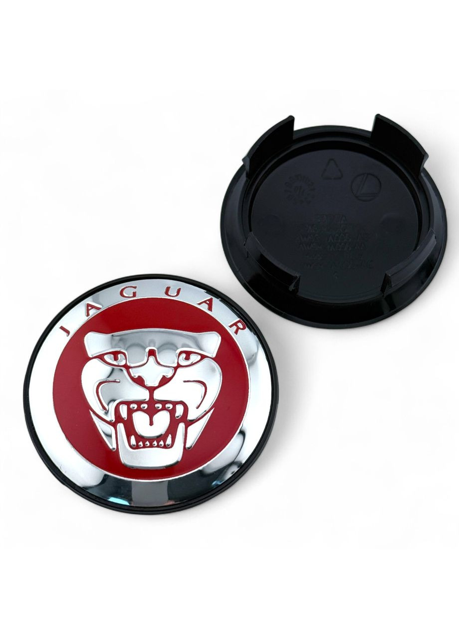Колпачки в диски Ягуар для дисков 59/50 мм. Красные (4 шт.) Jaguar (354698561)