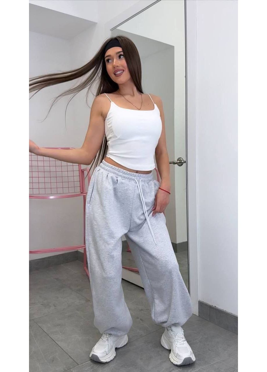 Оверсайз жіночі джогери з ідеальною посадкою – Розмірна сітка в описі GD/GL Модний простір (364967128)