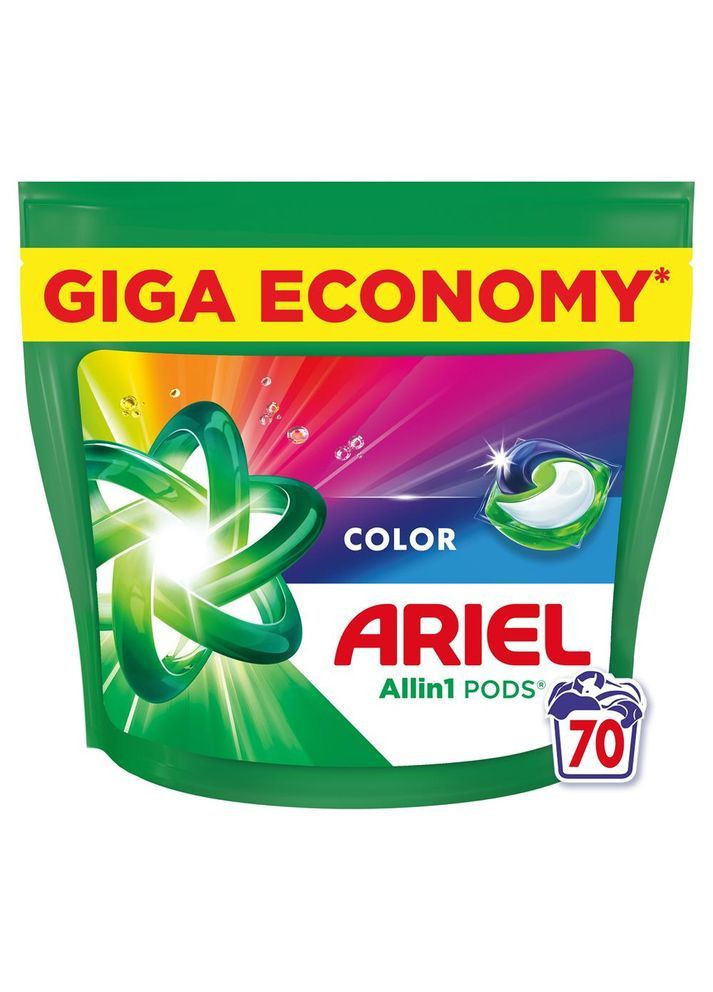Гель-капсулы для стирки All in 1 Color 70 шт Ariel (366031646)