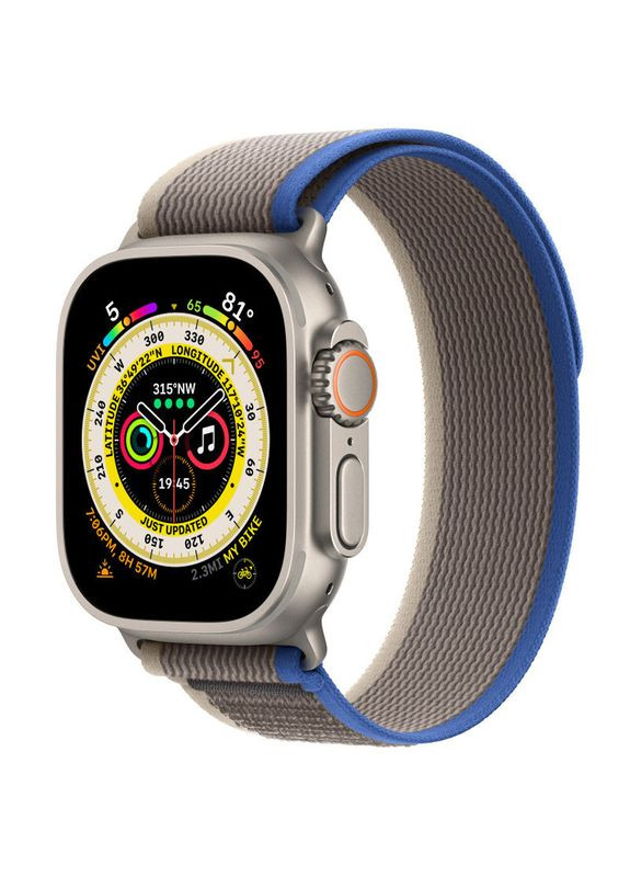 Нейлоновый ремешок для Apple watch 44mm 45mm 46mm 49mm / ремешки на Эпп вотч нейлон 44 45 46 49 Epik (356101785)