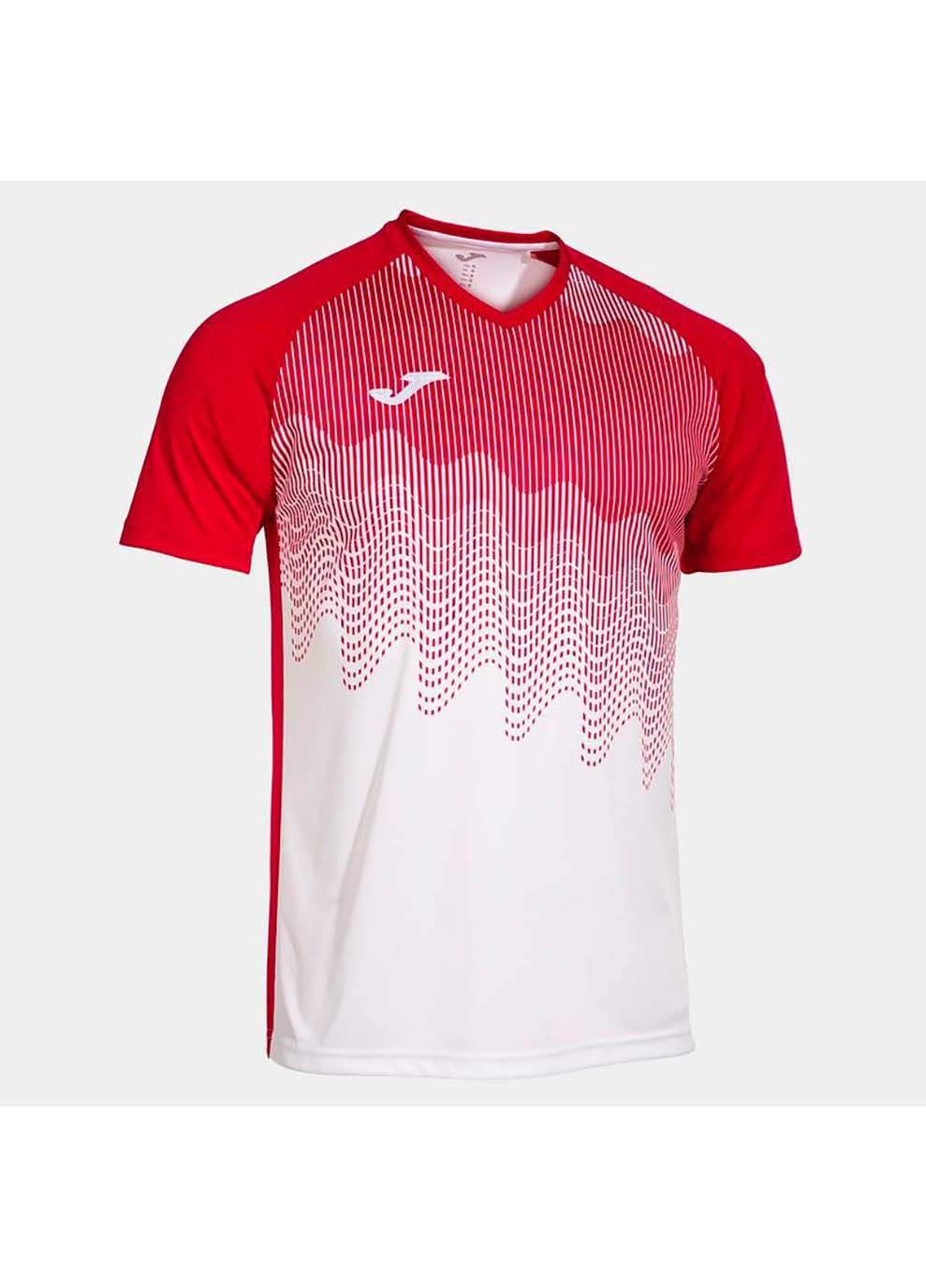Комбинированная футболка tiger iv красный,белый Joma