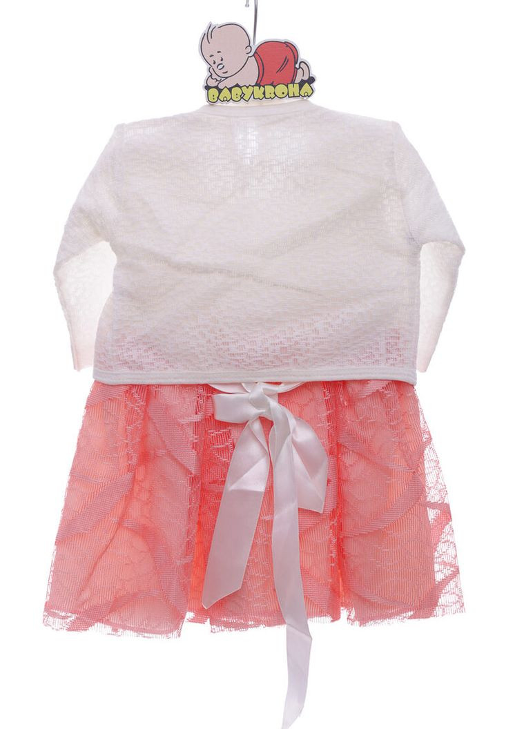 Красное платье с балеро с коротким рукавом трикотажное красный 68 см (36933) BABYKROHA (323469587)