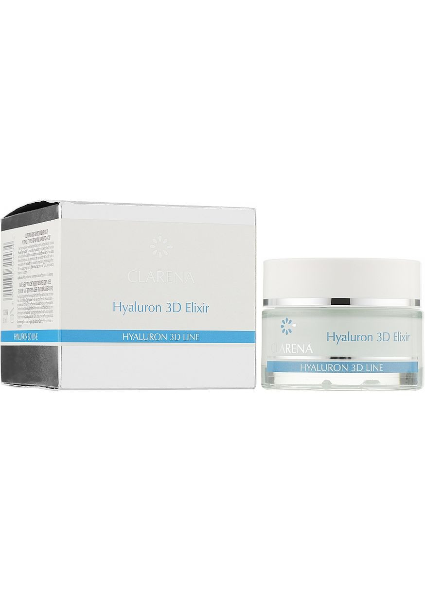 Ультраувлажняющий эликсир с тремя видами гиалуроновой кислоты Hyaluron 3D Elixir 50ml (123397-131680) Clarena (368624717)