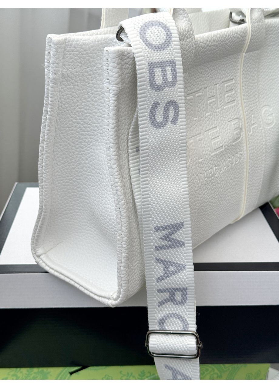 Сумка жіноча шопер білий Tote Bag великий No Brand (369935103)