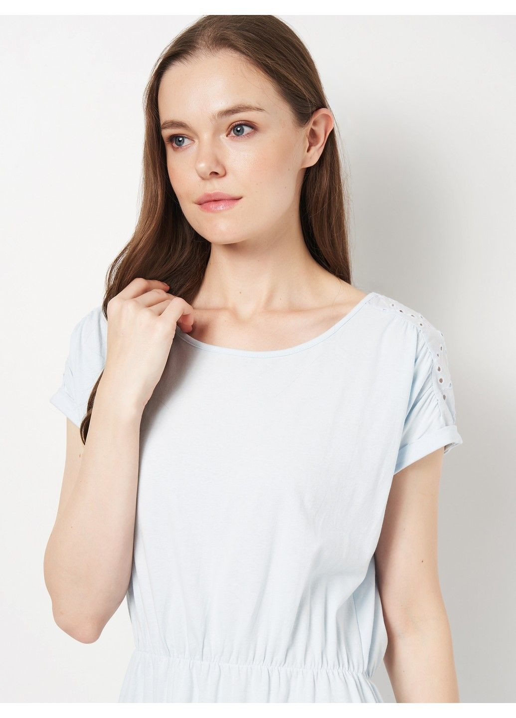 Голубое кэжуал платье Esmara однотонное