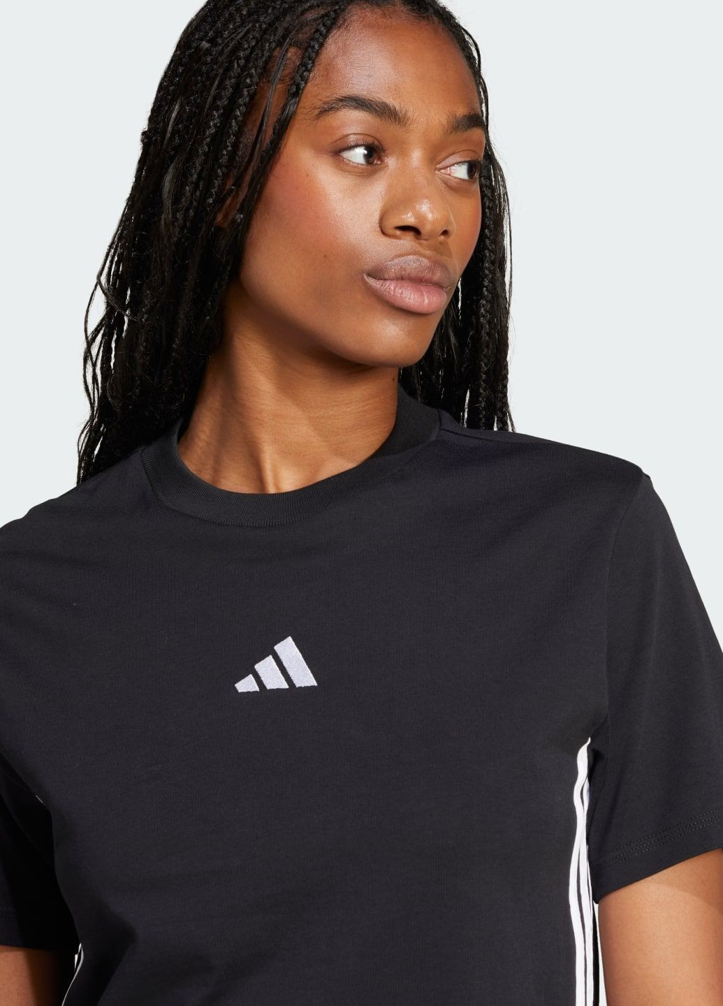 Футболка Essentials 3-Stripes Cotton adidas - (338185019)