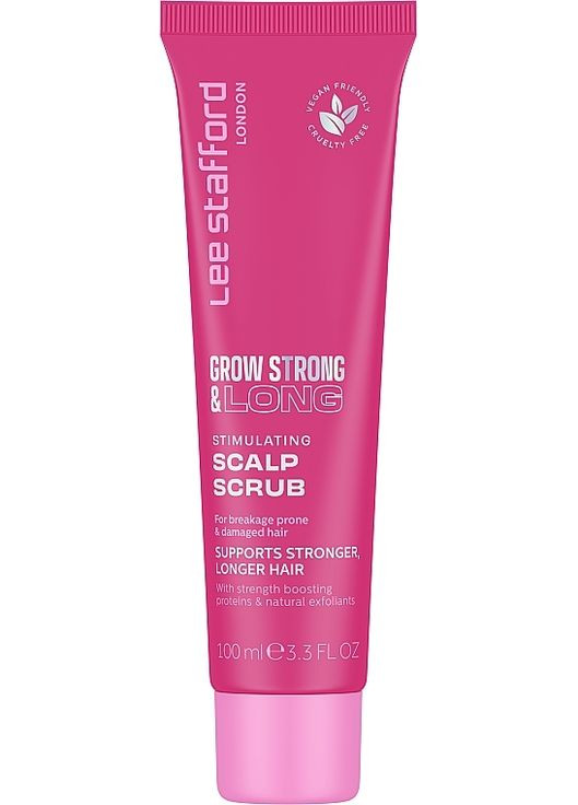 Стимулювальний скраб для шкіри голови Grow Strong & Long Stimulating Scalp Scrub 100ml (1260703-192608) Lee Stafford (368643634)