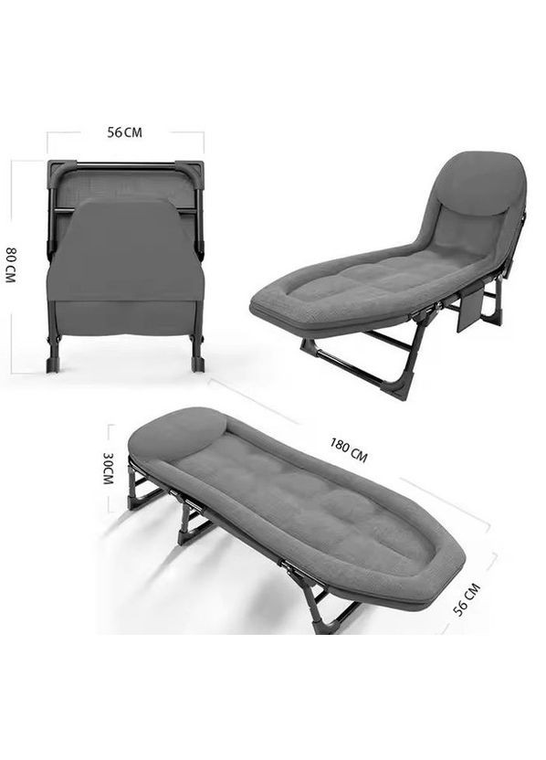 Розкладне ліжко для відпочинку та туризму 200 x 66 x 30 см (2081647418) No Brand (328439697)