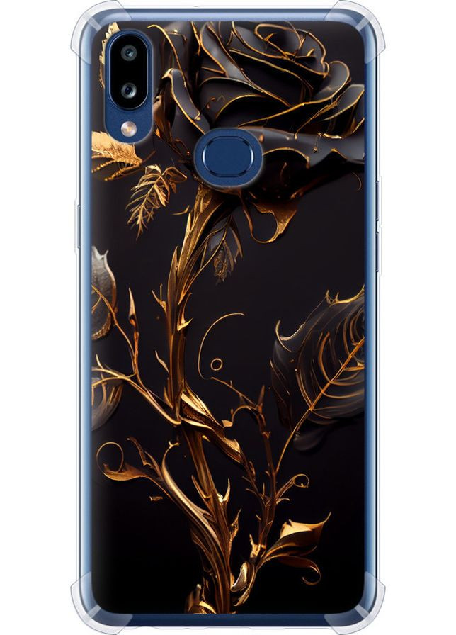 Силіконовий протиударний с посиленими кутами чохол 'Троянда 3' для Endorphone Samsung Galaxy A10s A107F (277233737)