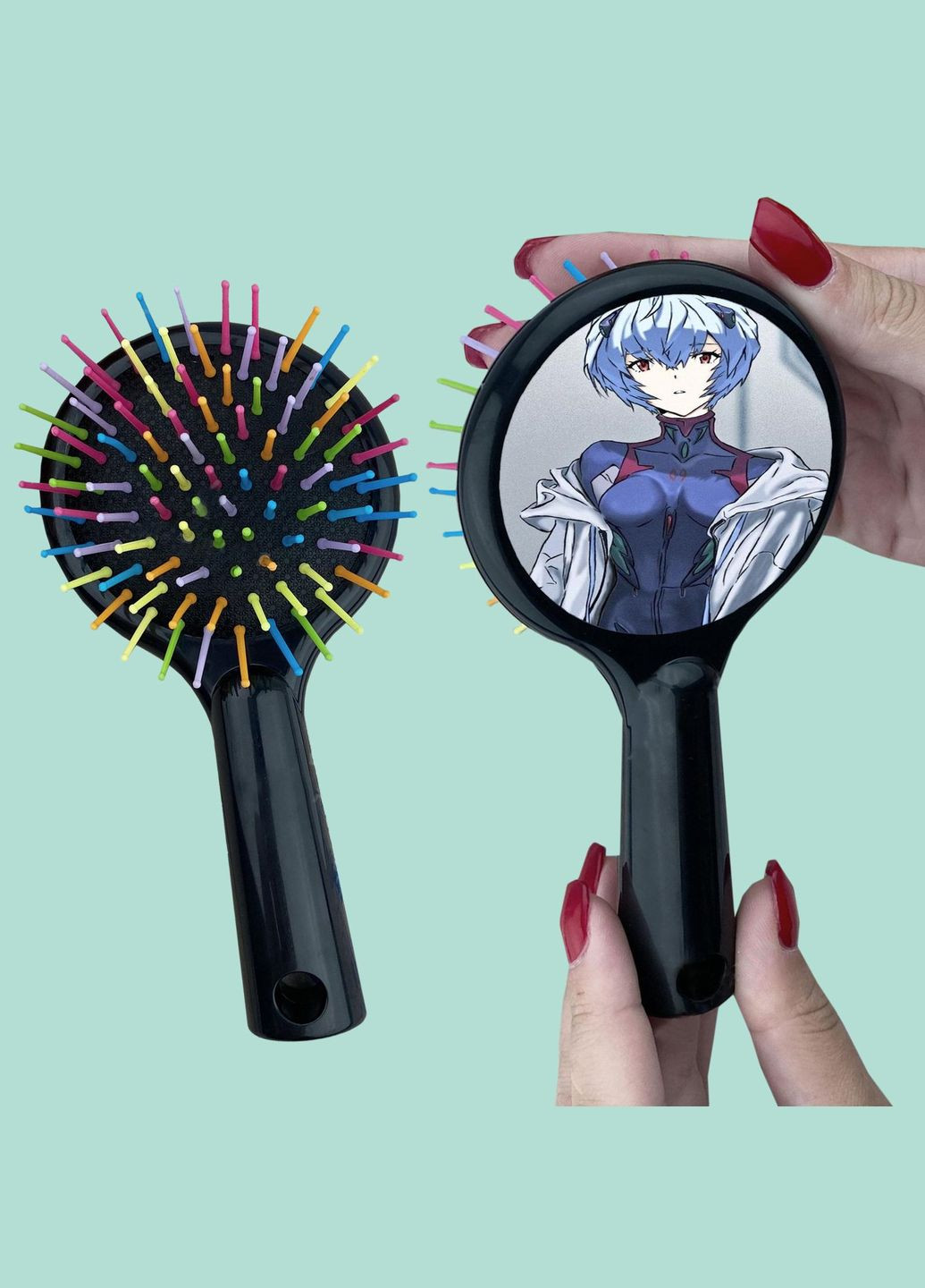 Расческа для волос Аниме Евангилион #0015 черный No Brand (315042631)