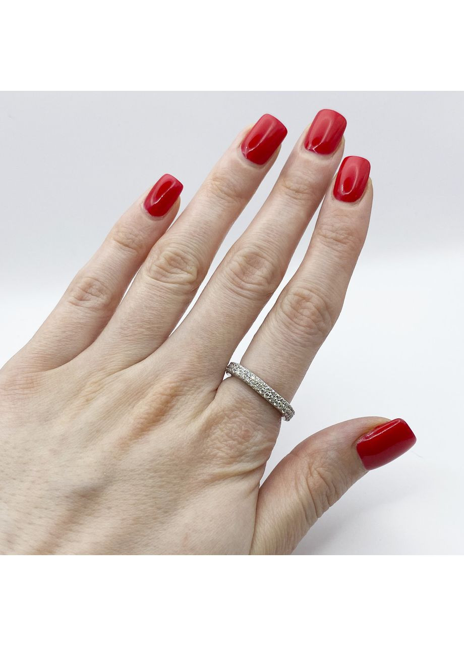 Кольцо серебряное с кубическим цирконием "Дорожка" 16,5 3,38 г No Brand (370142599)