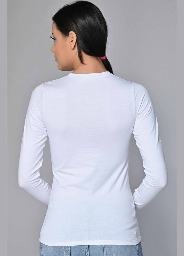 Білий лонгслів Туреччина Sevim (304997365)