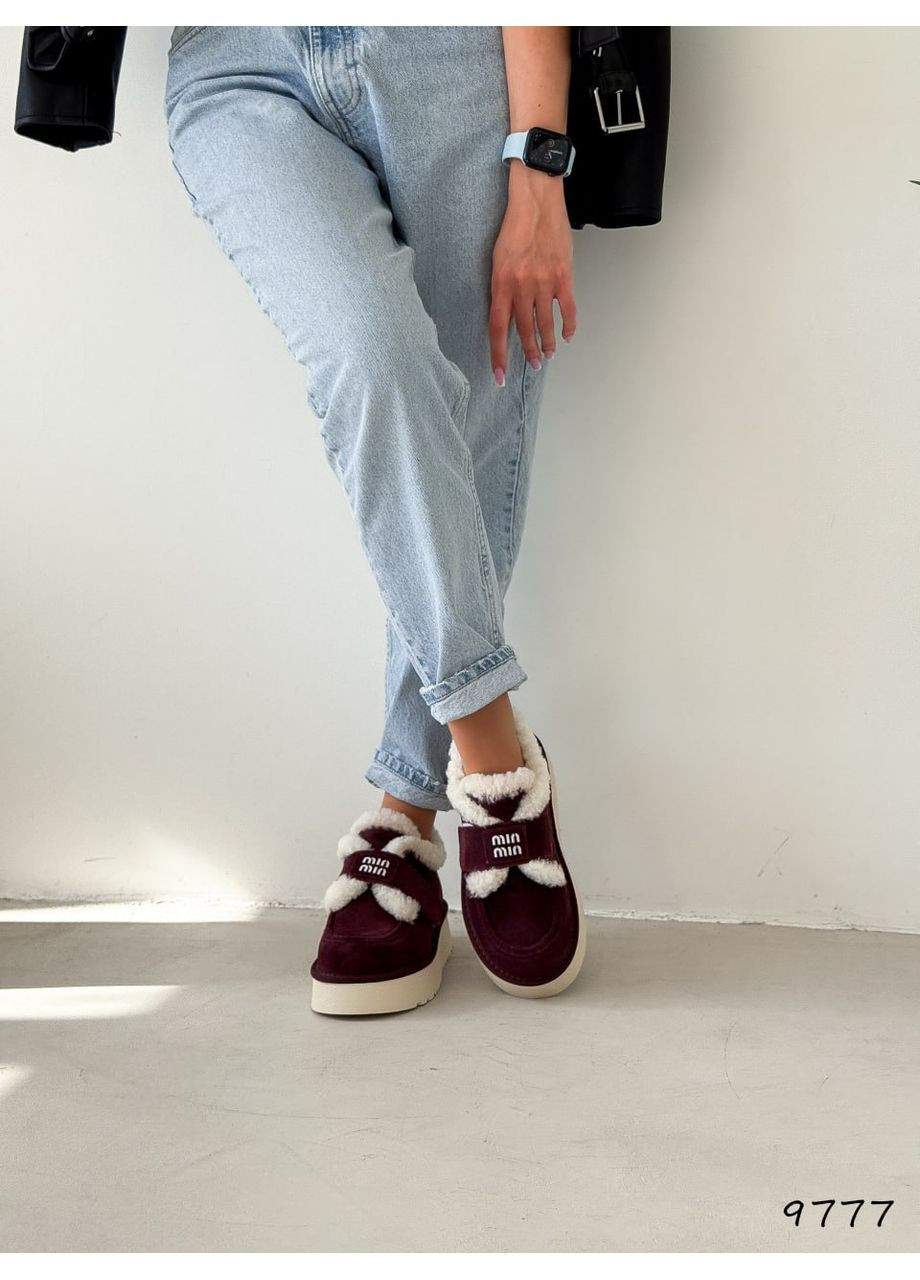 Бордові уггі No Brand (369607931)