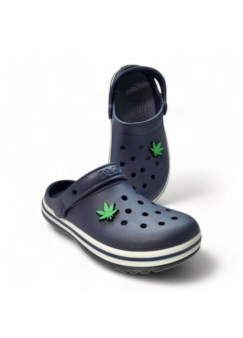 Синие кроксы подростковые style размер (23,5см.) синие Dago