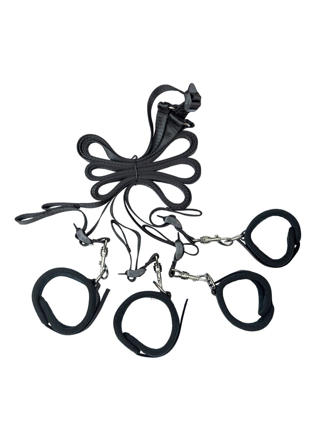Розтяжка на ліжко - 5-Piece Bed Restraint Kit - Black Punishment (369950699)