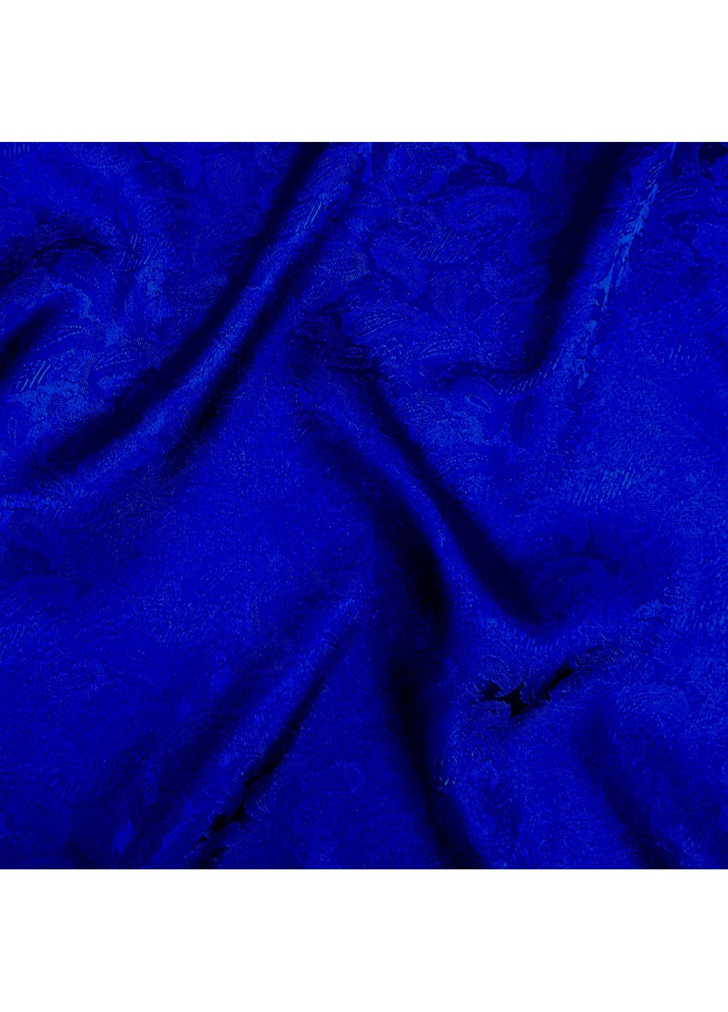 Хустка жіноча з принтом однотонна віскоза синя ТЕРЕСА LuckyLOOK 473-003 (324741737)