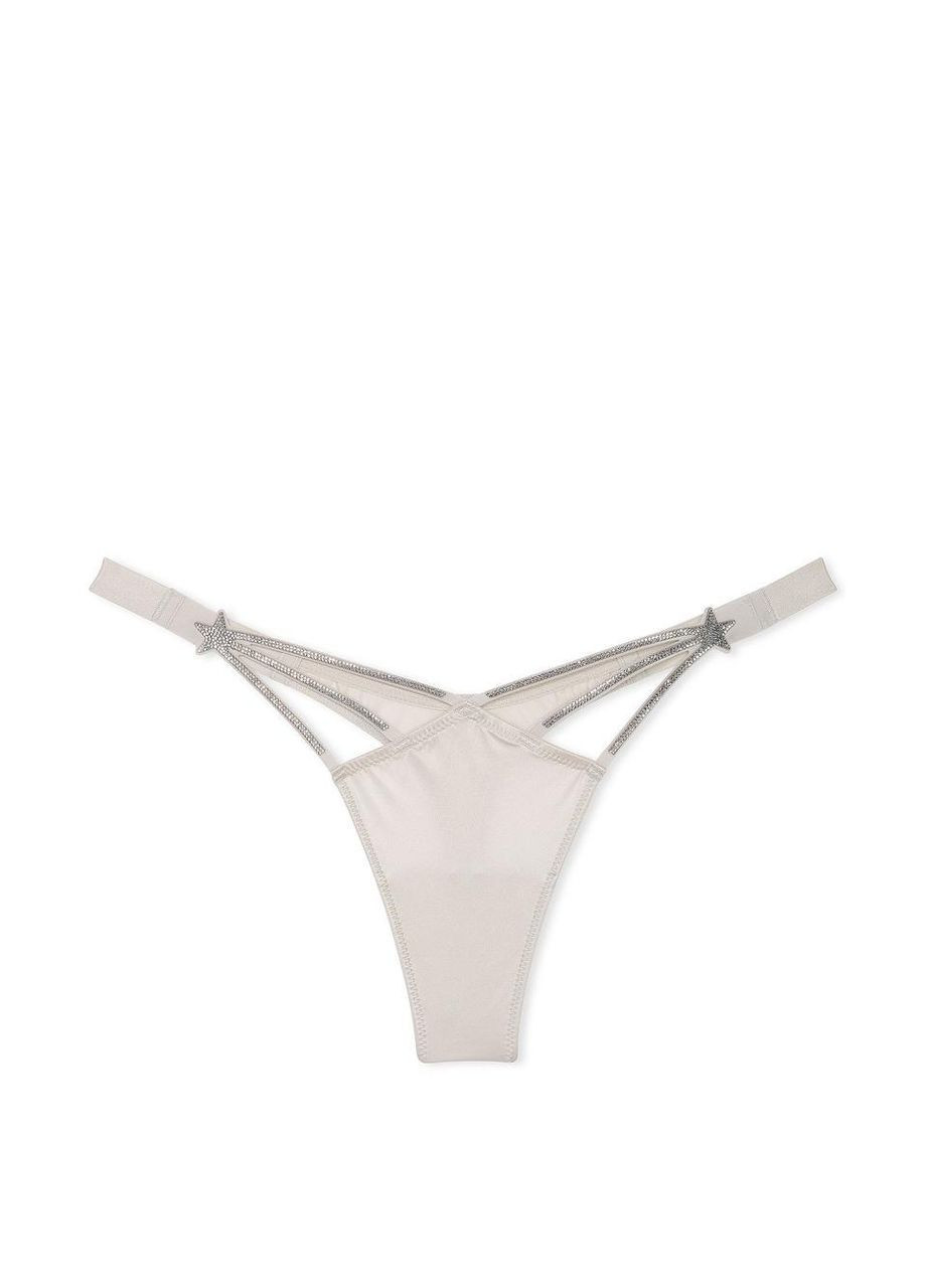 Жіночі трусики Starstruck Shine Brazilian M сірі Victoria's Secret (322953318)