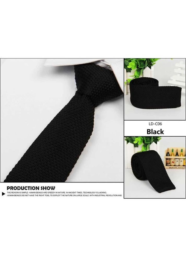 Краватка в'язана чорний КиП (269254861)